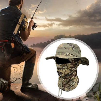 Boonie Wide Brim Sun Hat with Mask