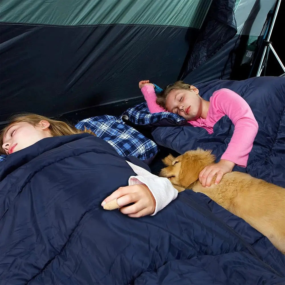 Lightweight Double Sleeping Bag for Camping, Backpacking
